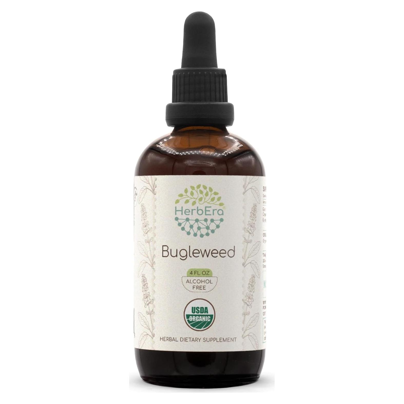 Tintura Orgánica de Bugleweed HerbEra 118.29 ml Sin Alcohol