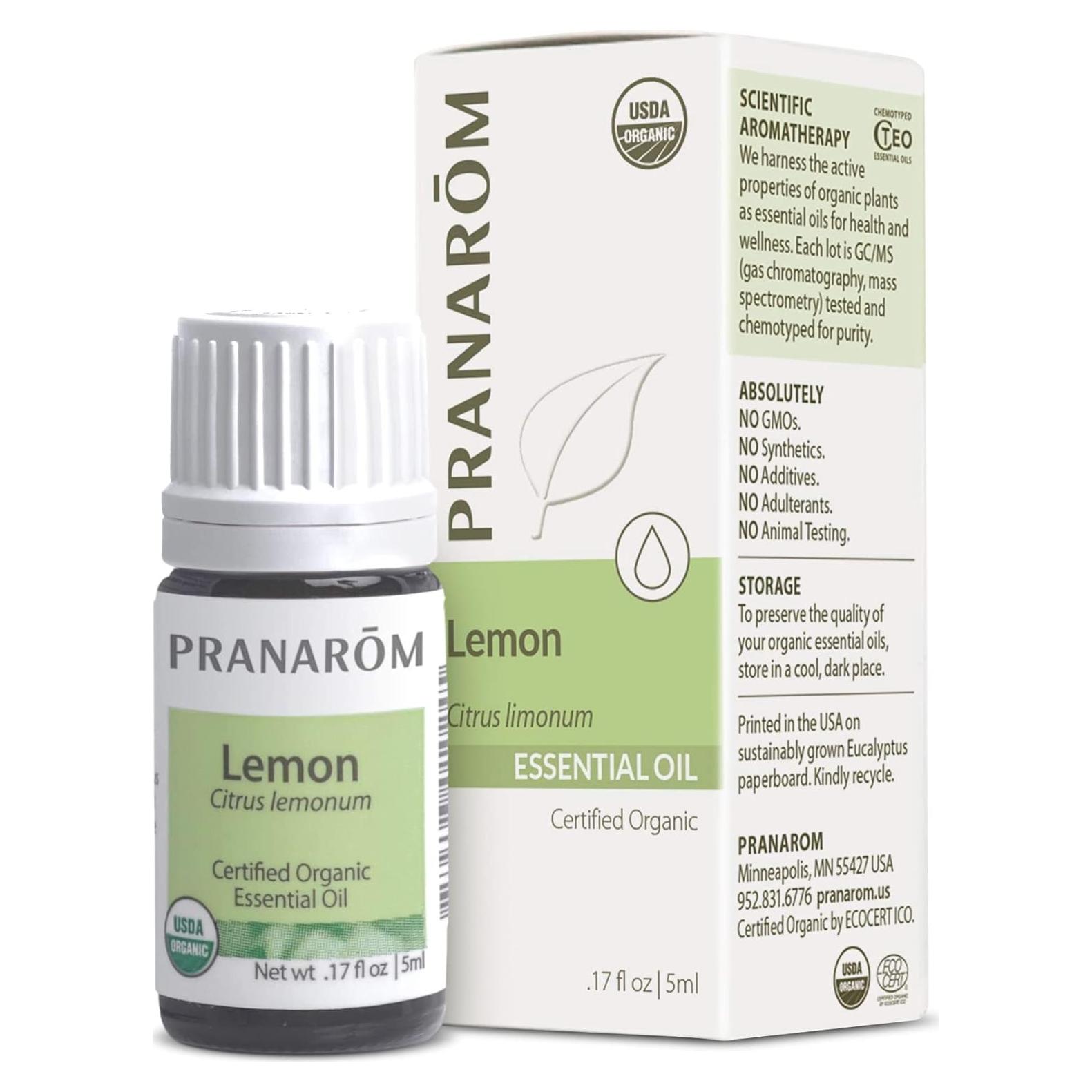 Aceite Esencial de Limón Orgánico Pranarom 5ml - 100% Puro