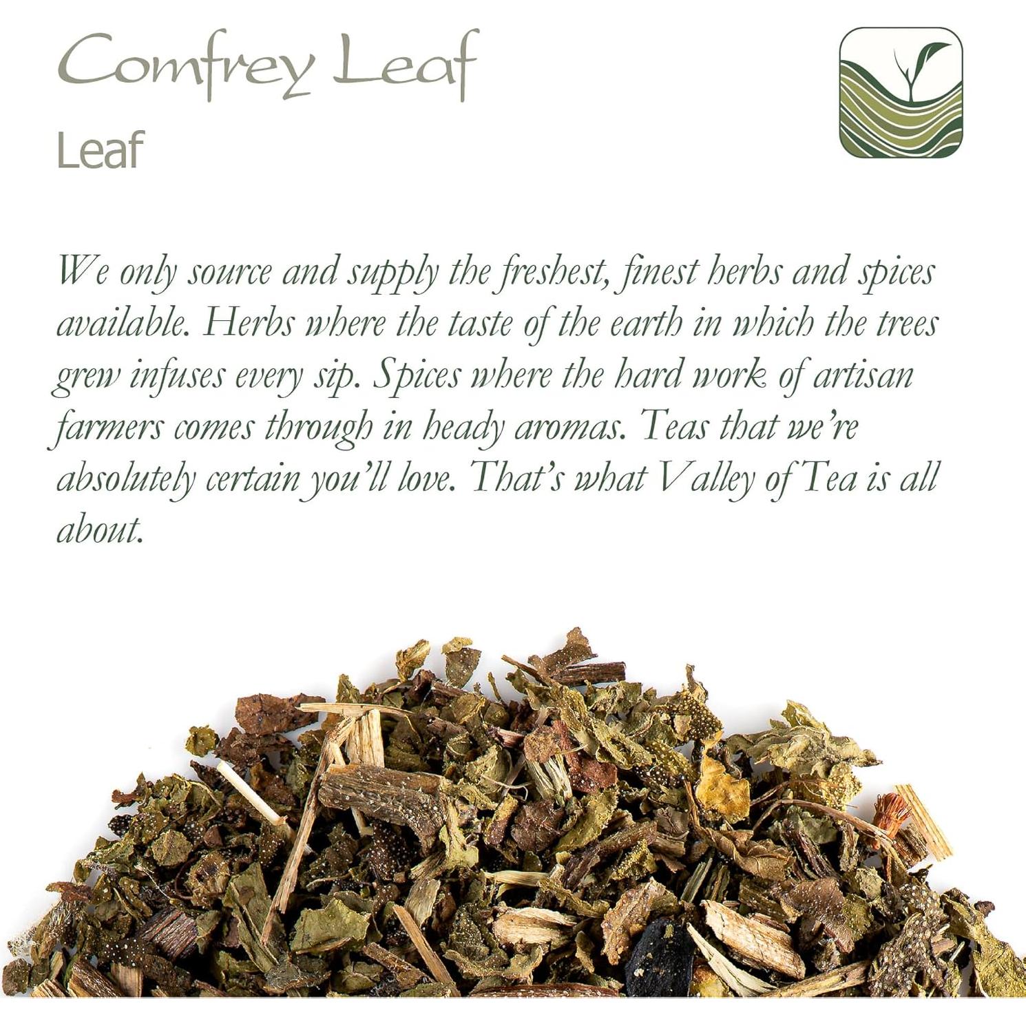 Hoja de Consuelda Secada Valle del Té 100g - Hierbas Naturales