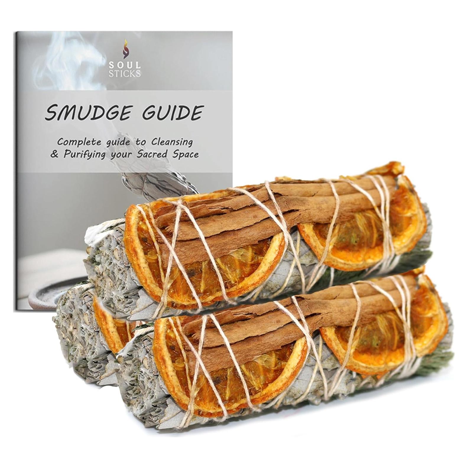 Barras de Ahumado Salvia Blanca Soul Sticks - 10 cm x 3 Unidades