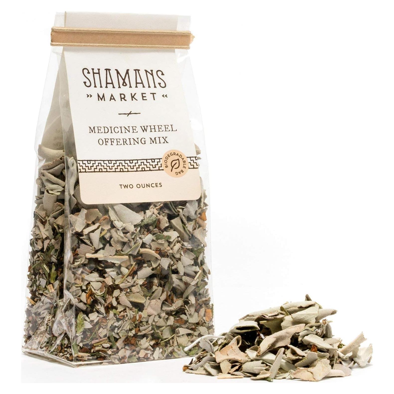 Mezcla Sagrada de Rueda de Medicina 56.7g - Salvia, Cedro, Tabaco