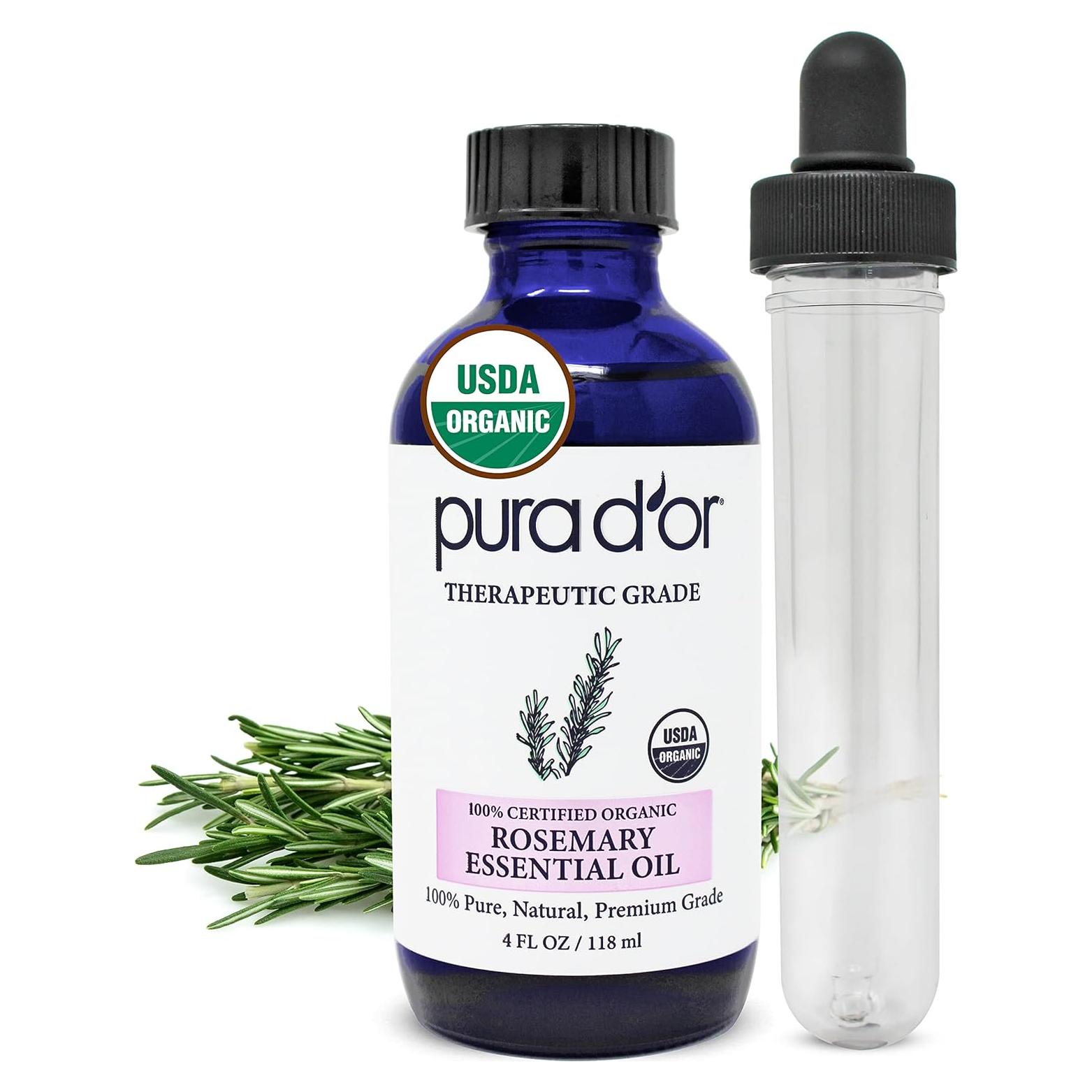 Aceite Esencial de Romero Orgánico Pura D'Or 113ml Grado Terapéutico