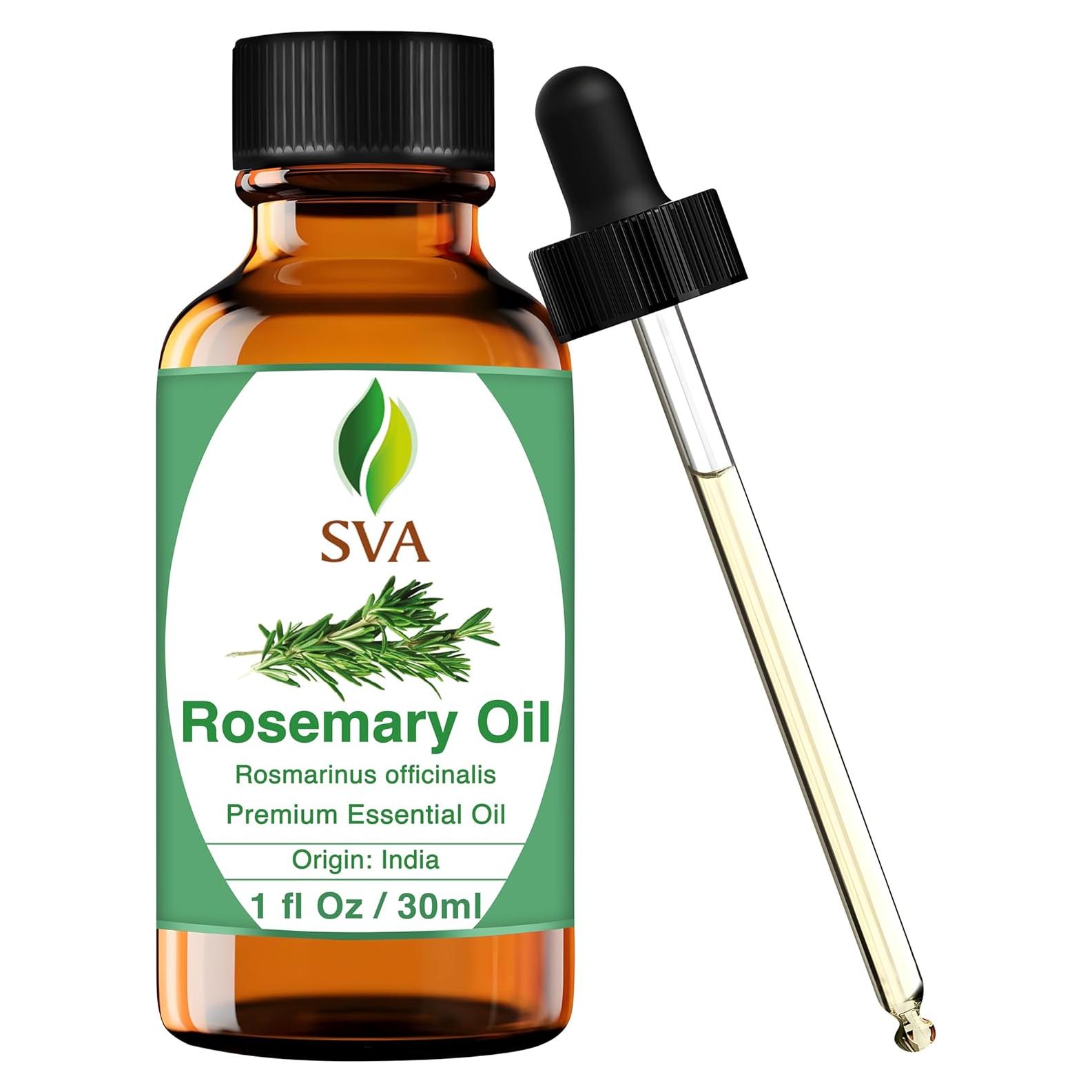 Aceite Esencial de Romero SVA 30 ml - 100% Natural para Cabello y Piel