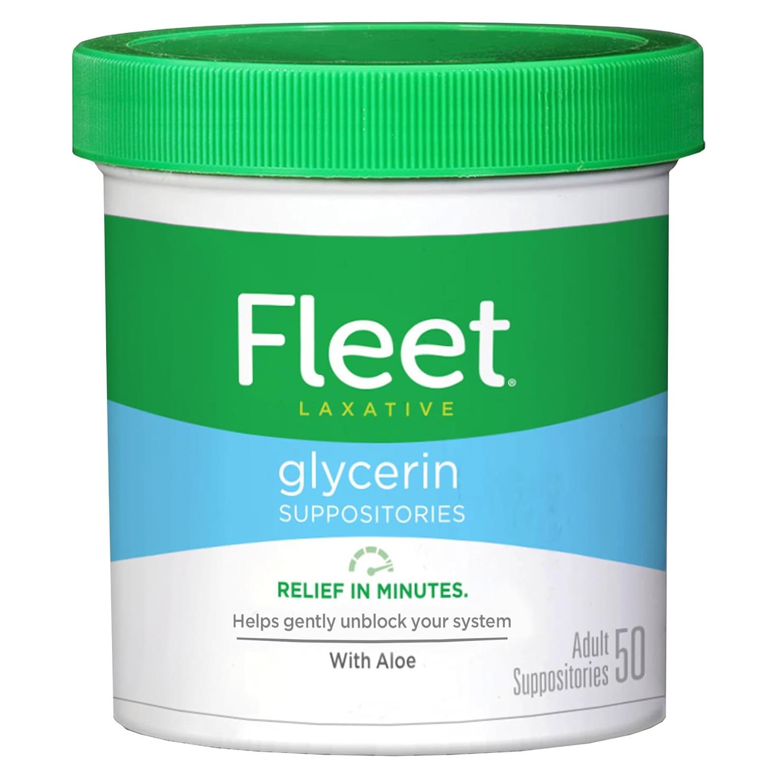 Supositorios de Glicerina Fleet para Estreñimiento Adultos 50 Unidades