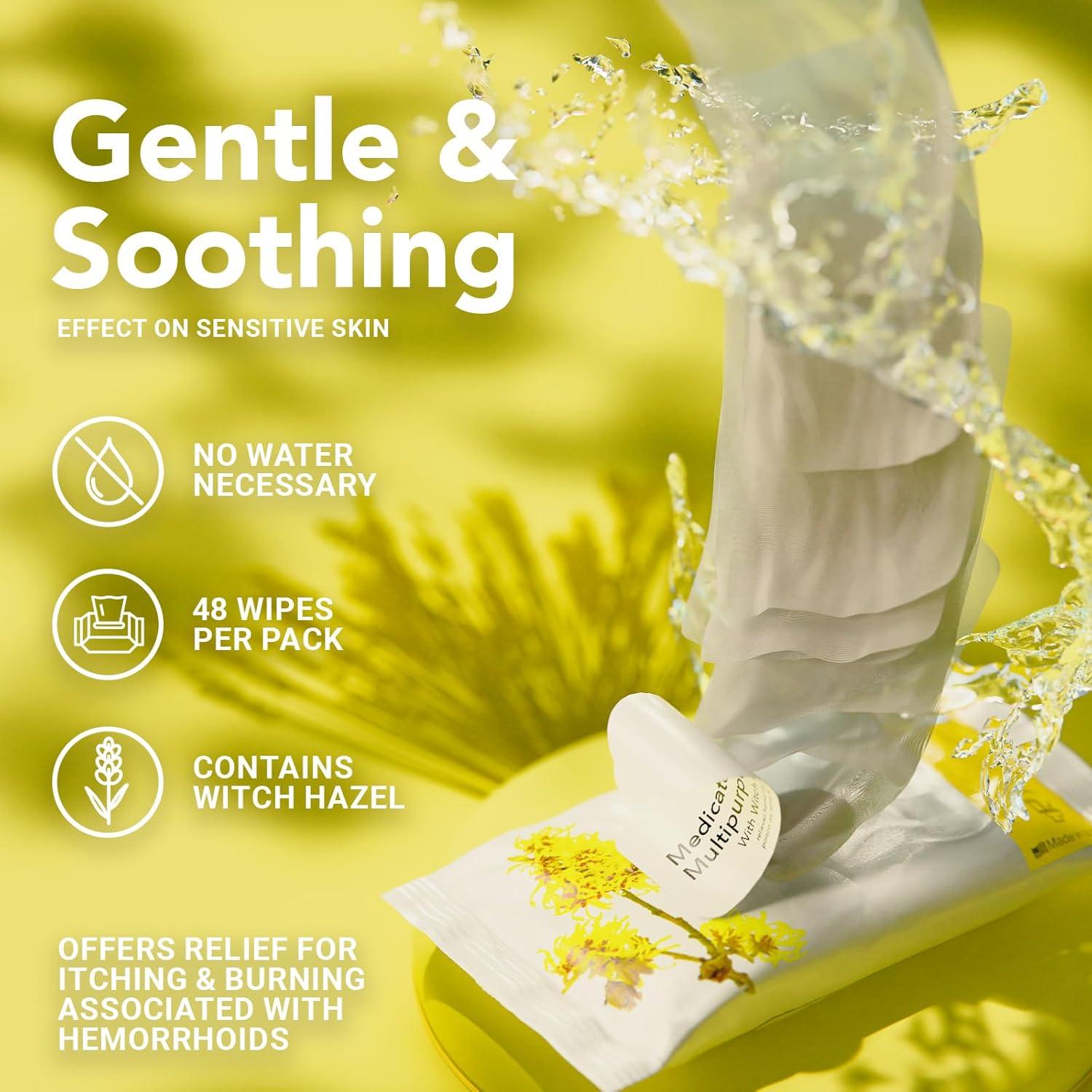 Toallitas Astringentes Hamamelis Quest 48 Unidades con Aloe Vera