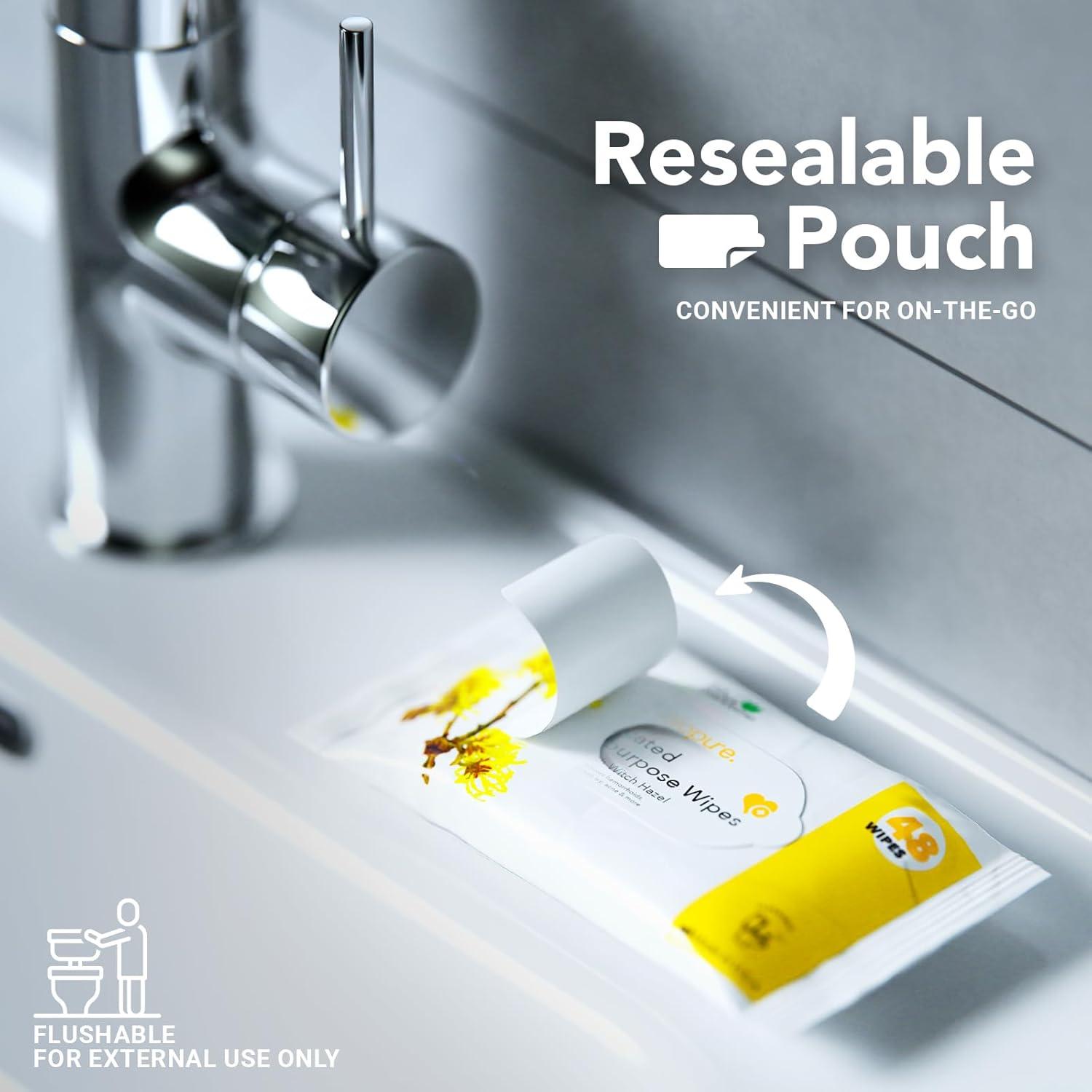 Toallitas Astringentes Hamamelis Quest 48 Unidades con Aloe Vera