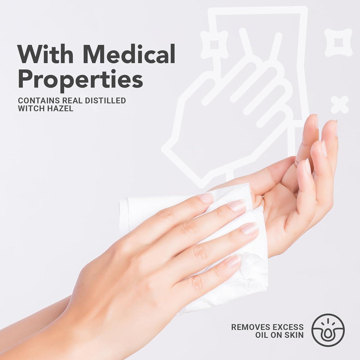 Toallitas Astringentes Hamamelis Quest 48 Unidades con Aloe Vera