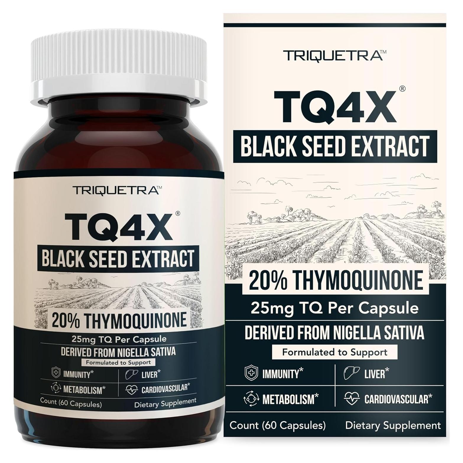 Cápsulas de Aceite de Semilla Negra TQ-Advanced 4X 25mg - 60 Unidades