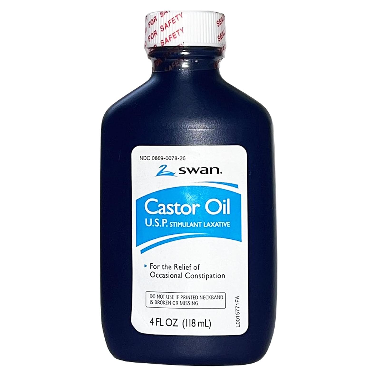 Aceite de Ricino Swan USP 100% Laxante 118 ml - Alivio Estreñimiento