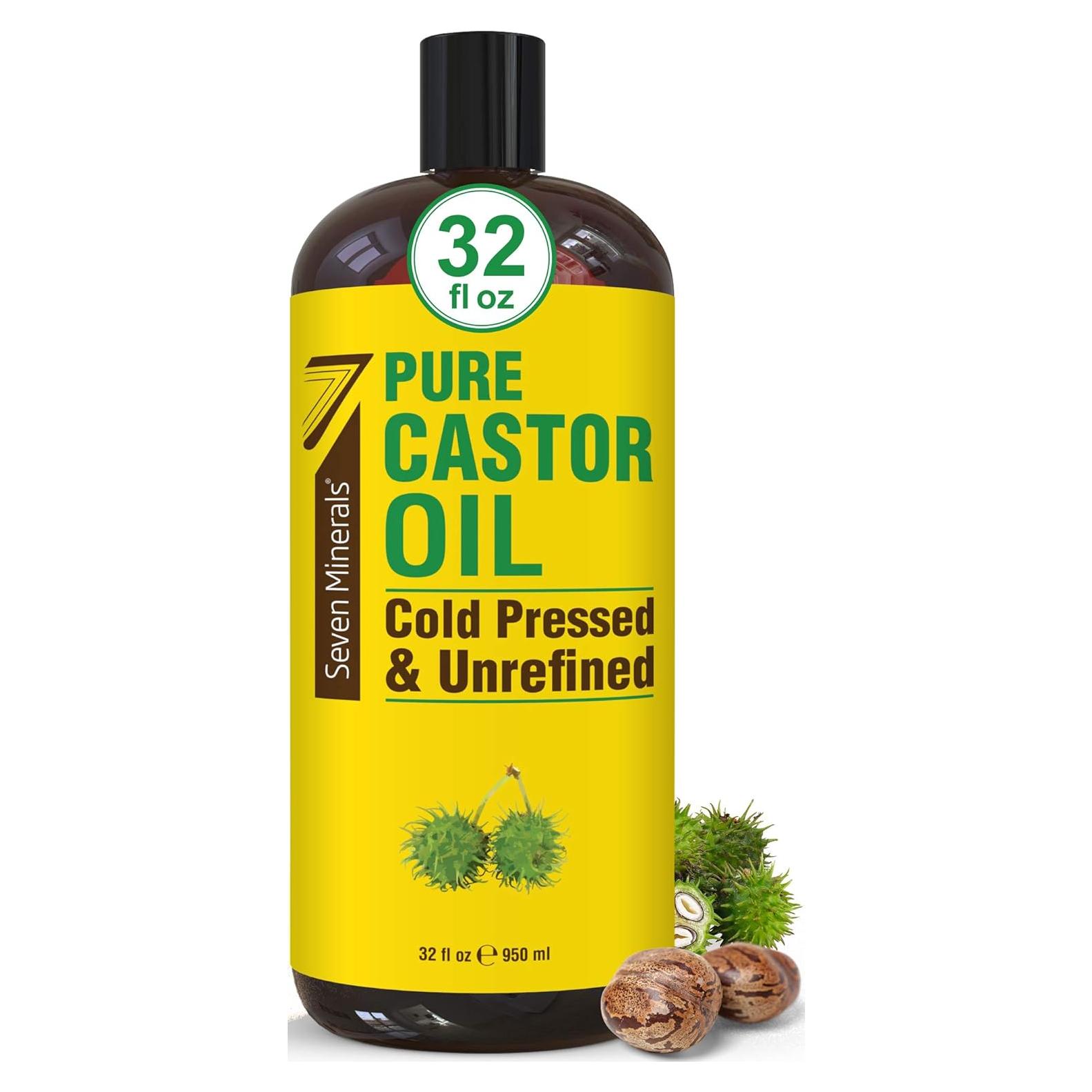 Aceite de Ricino Puro Seven Minerals 32 oz - Sin Refino