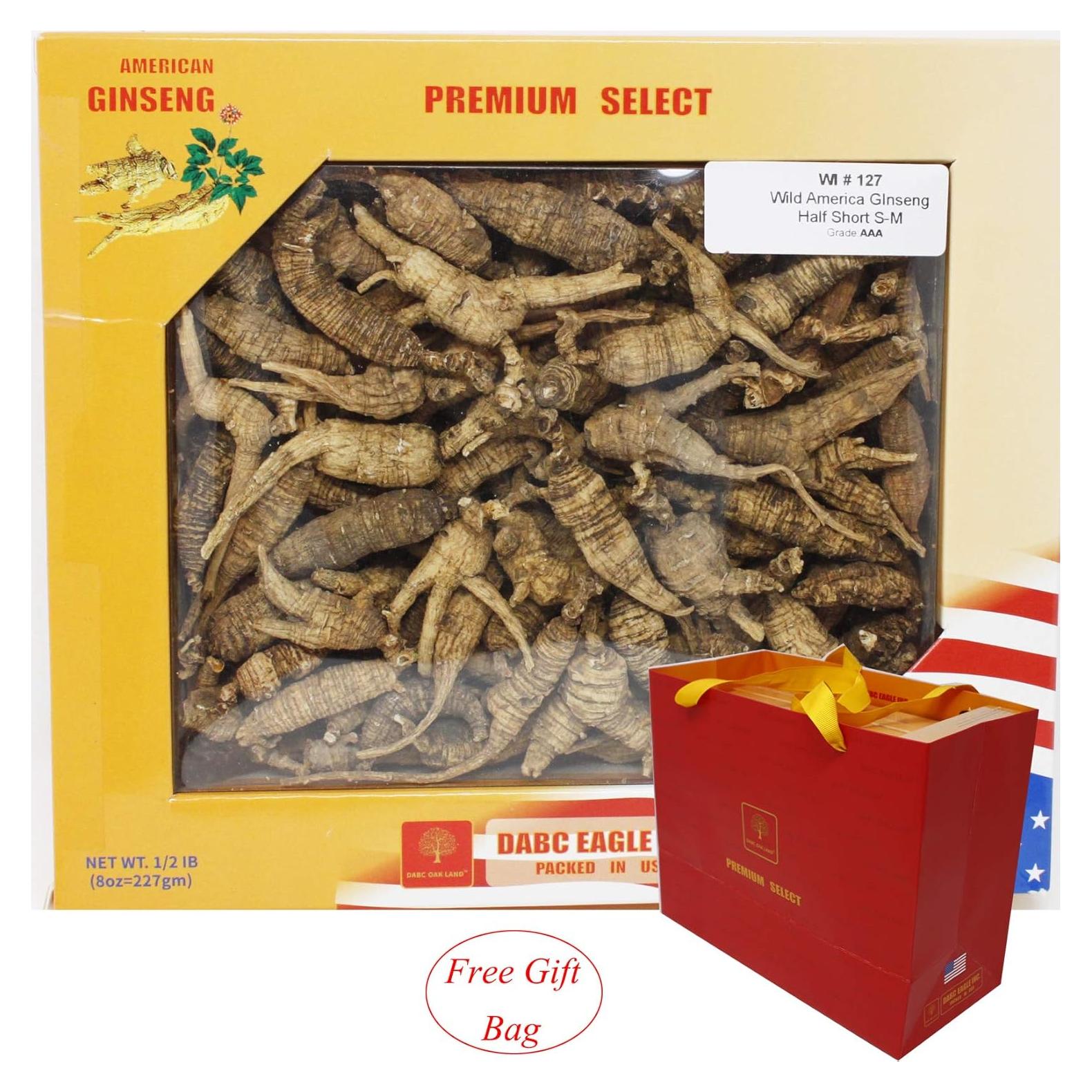 Raíz de Ginseng Americano 227g DABC EAGLE INC. Seleccionada