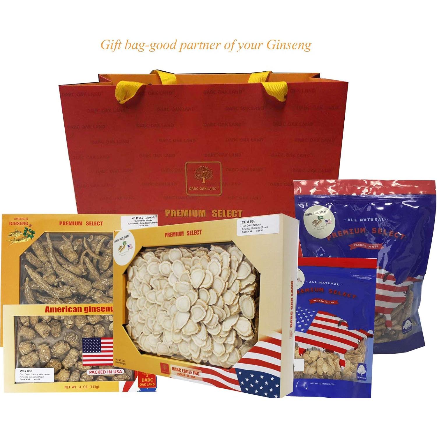 Raíz de Ginseng Americano 227g DABC EAGLE INC. Seleccionada