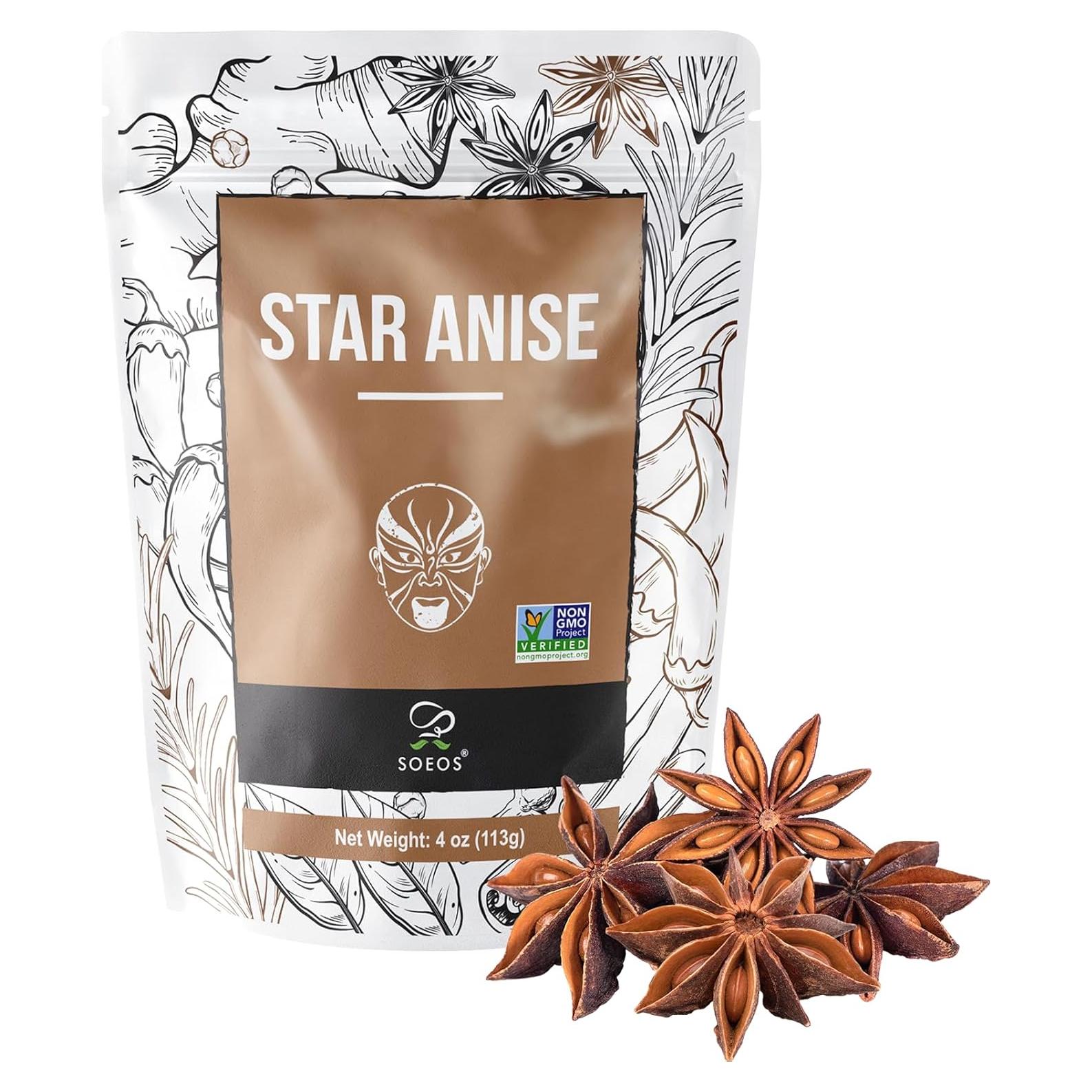 Anís Estrellado Entero Soeos 113.4g - Sin OGM