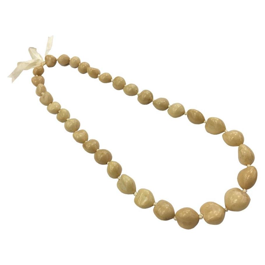 Collar de Nuez Kukui Rubio - Artesanía Hawaiana - 0.45 kg