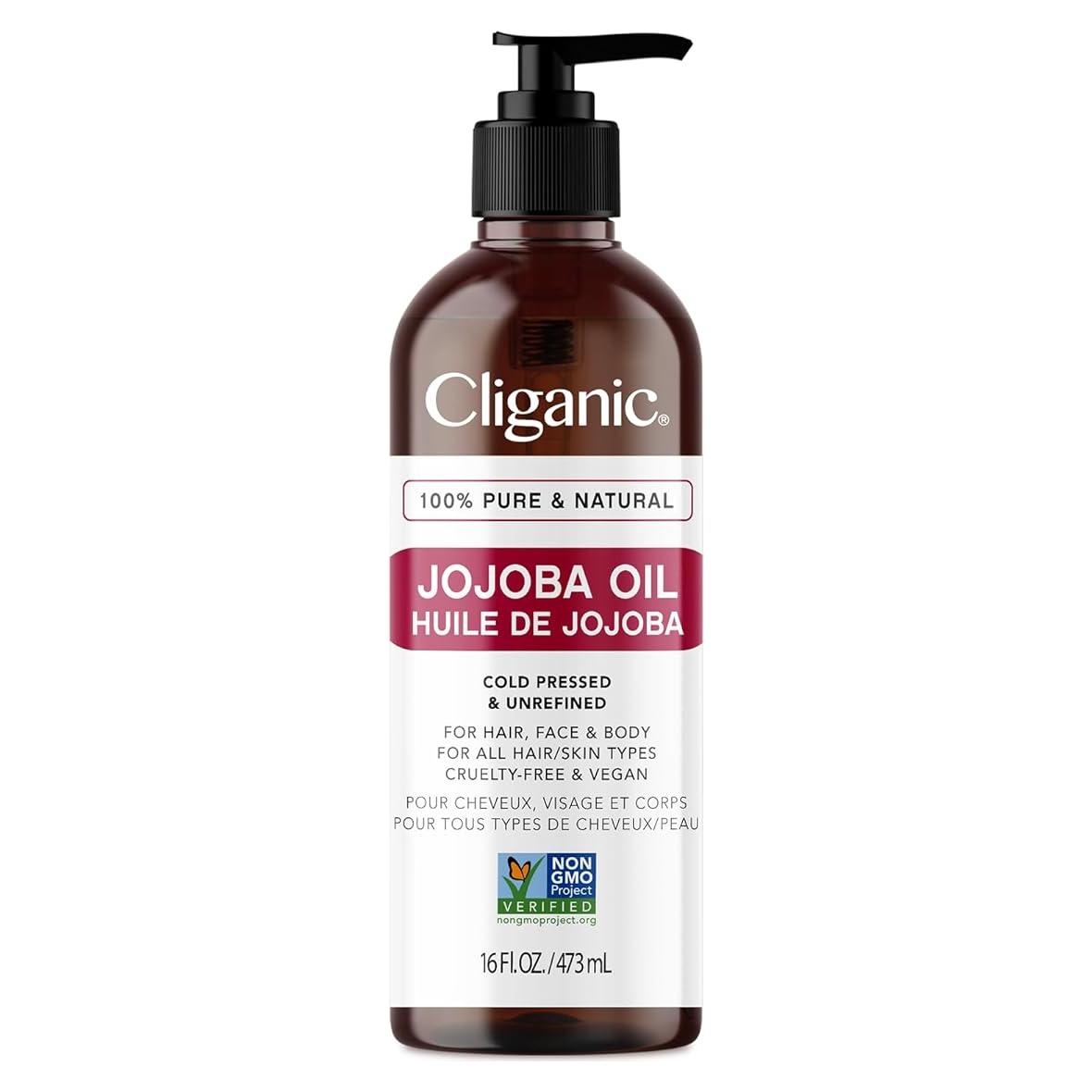 Aceite de Jojoba Cliganic 100% Puro 473ml Sin Refino