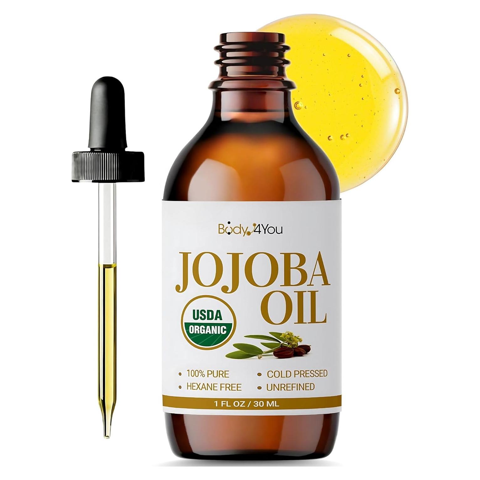 Aceite de Jojoba Orgánico BodyJ4You 29.57 ml - Hidratante Natural