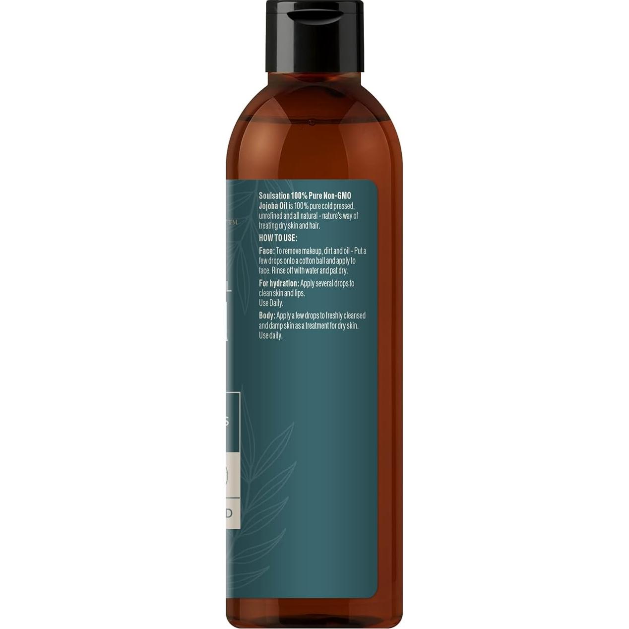 Aceite de Jojoba 100% Puro Soulsation 177ml - No Transgénico