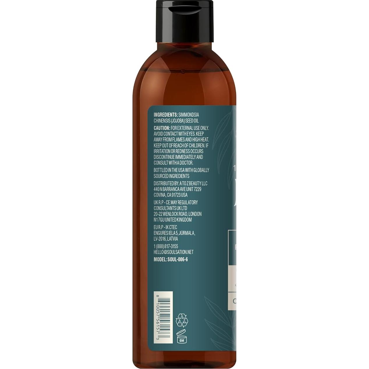 Aceite de Jojoba 100% Puro Soulsation 177ml - No Transgénico