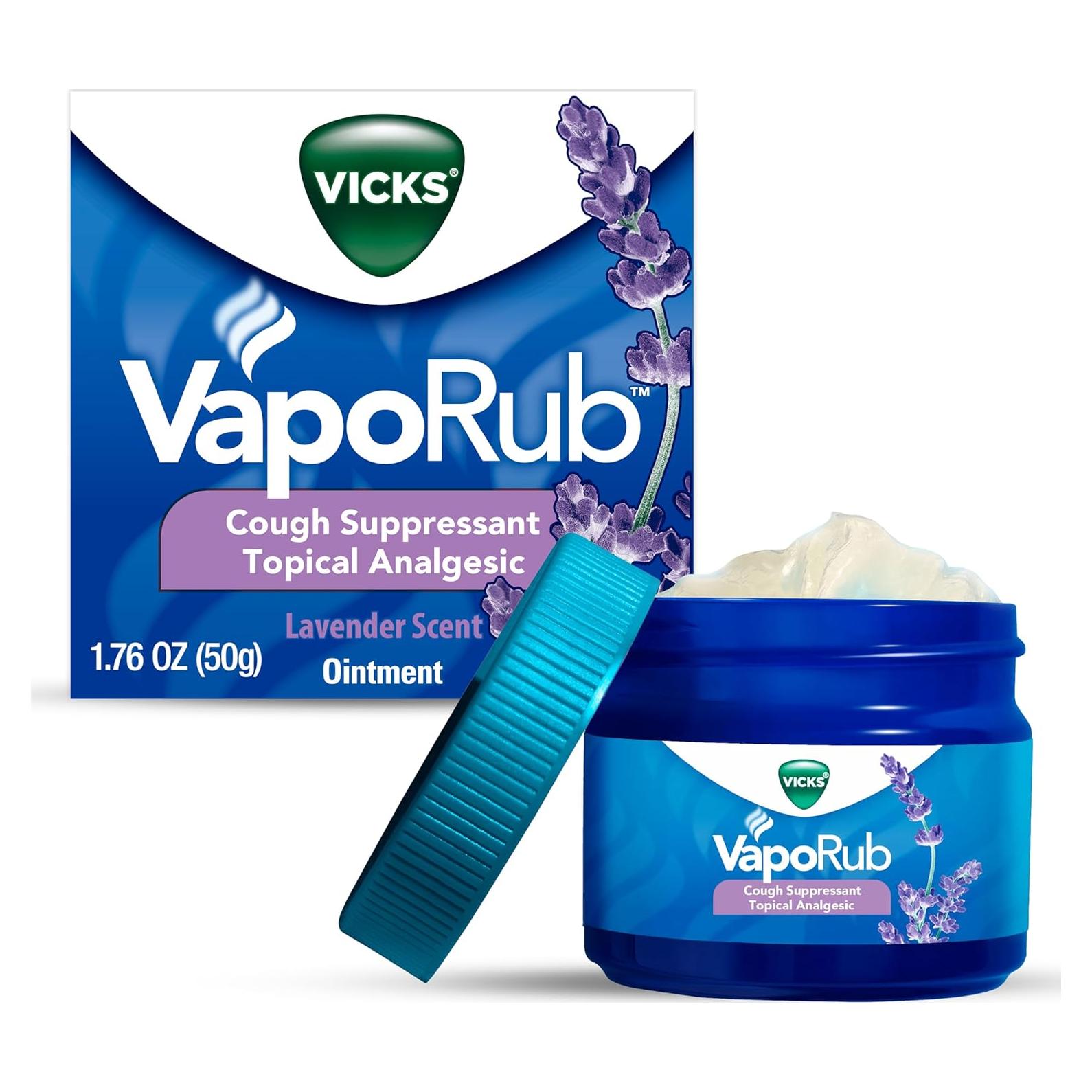 Vicks VapoRub Lavanda 49.87g - Supresor de Tos y Analgésico