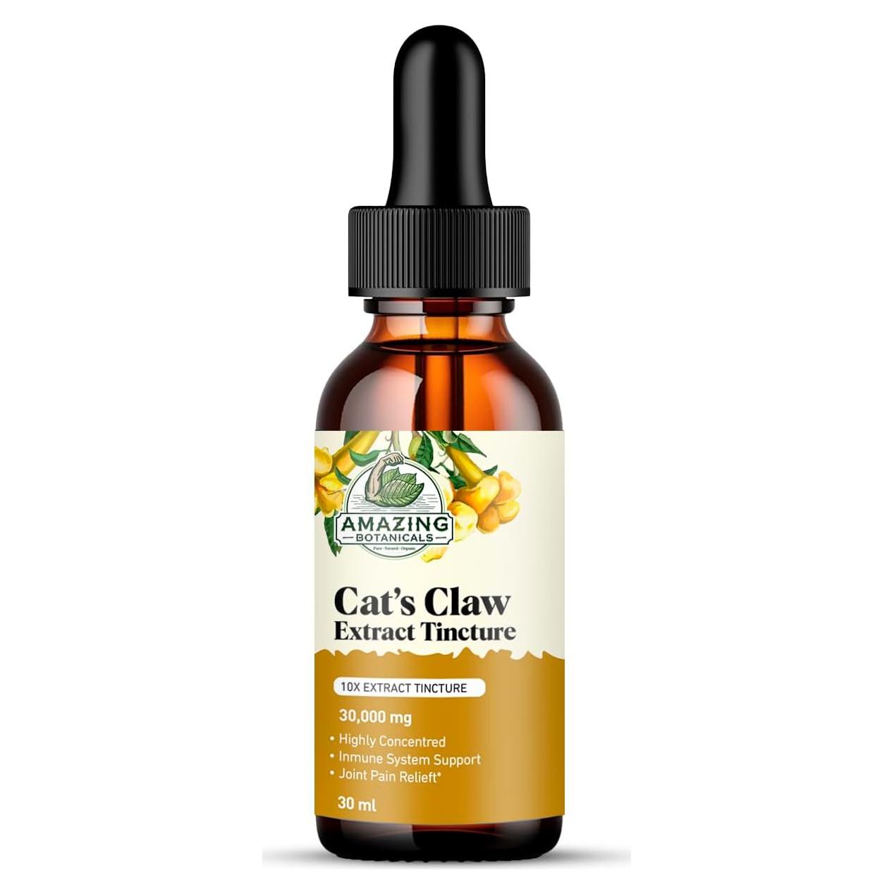 Tintura de Garra de Gato Orgánica Amazing Botanicals 30ml - Suplemento Inmunológico