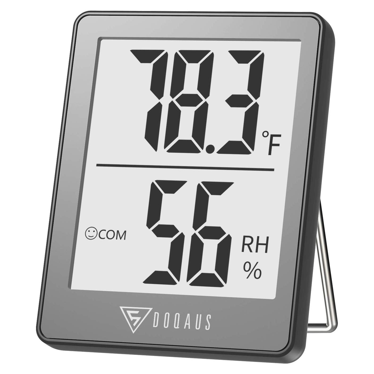 Higrómetro Digital DOQAUS con Pantalla LCD 2.3" - Gris