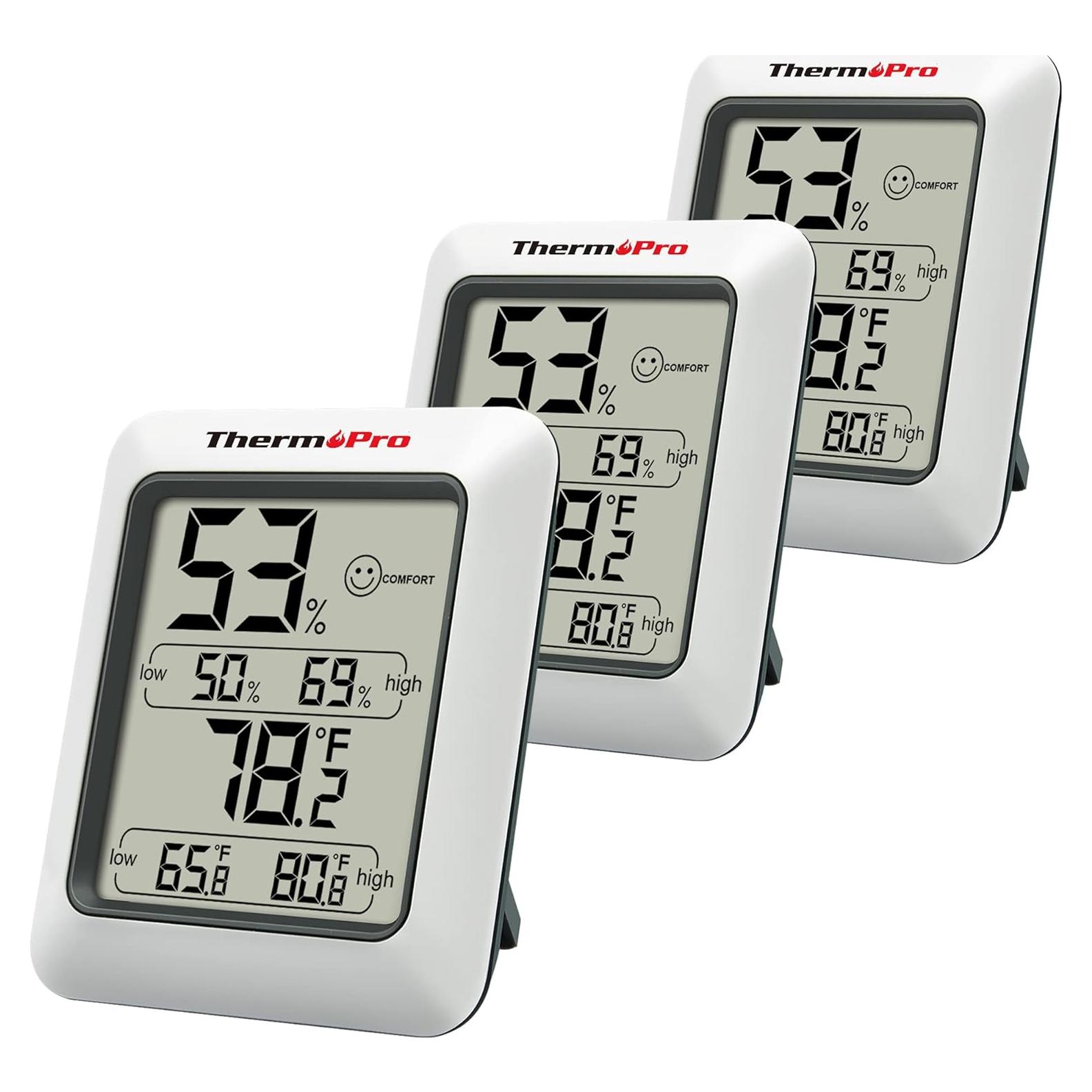 Higrómetro Digital ThermoPro TP50 con Monitor de Temperatura y Humedad