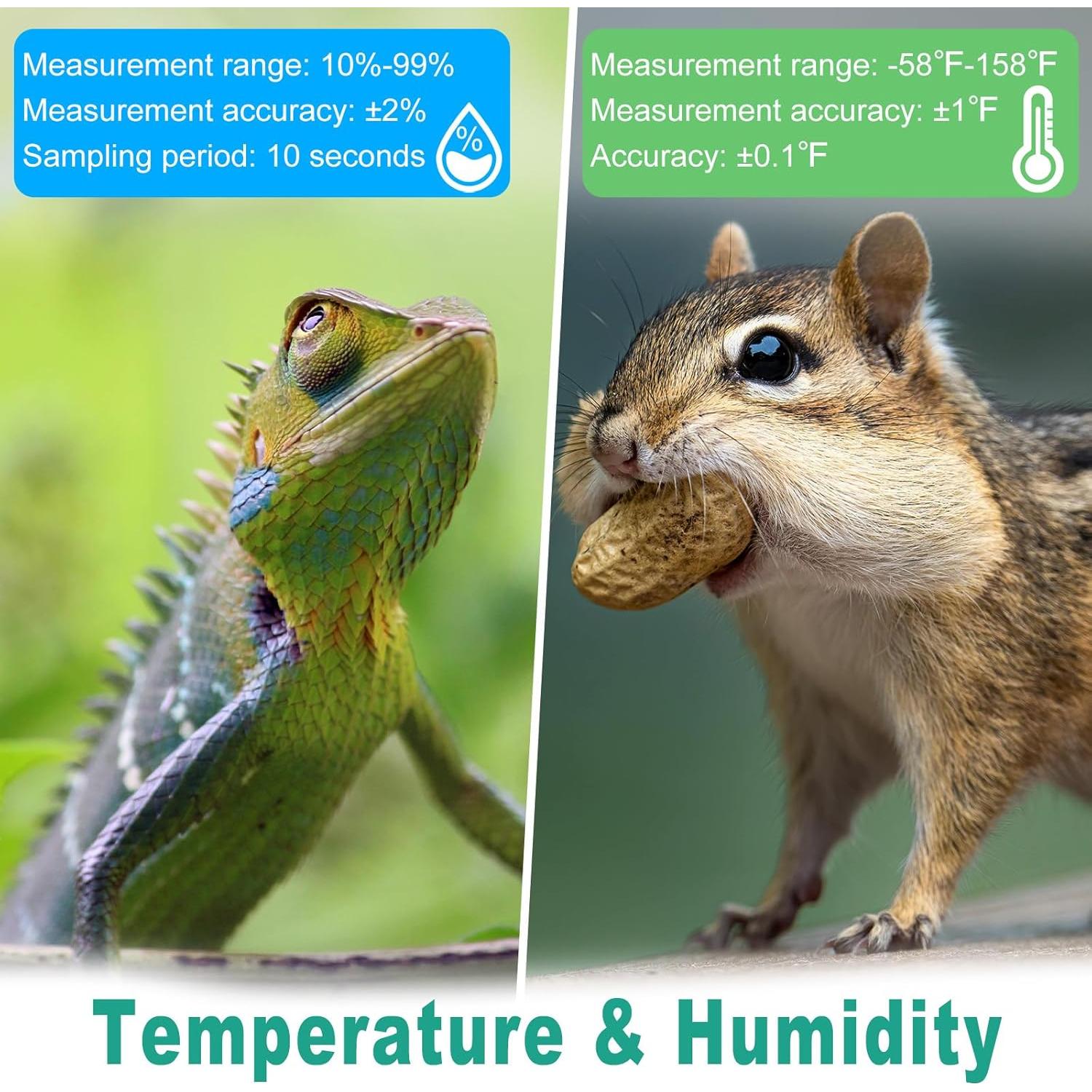 Paquete de 5 Mini Termómetros Digitales Vaikby con Baterías