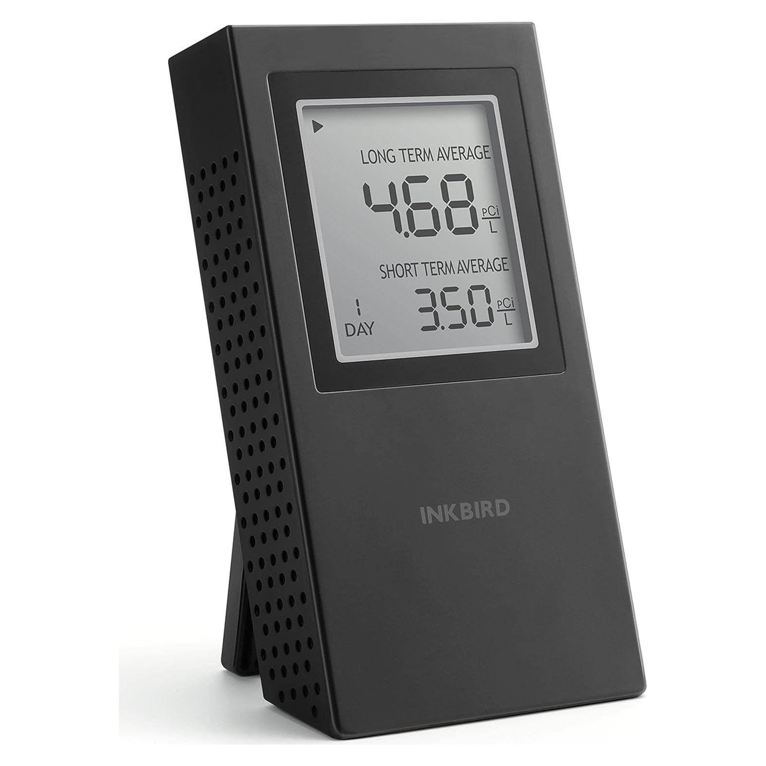 Detector de Radón INKBIRD Portátil para el Hogar - Modelo INK-RD1-US-BLACK