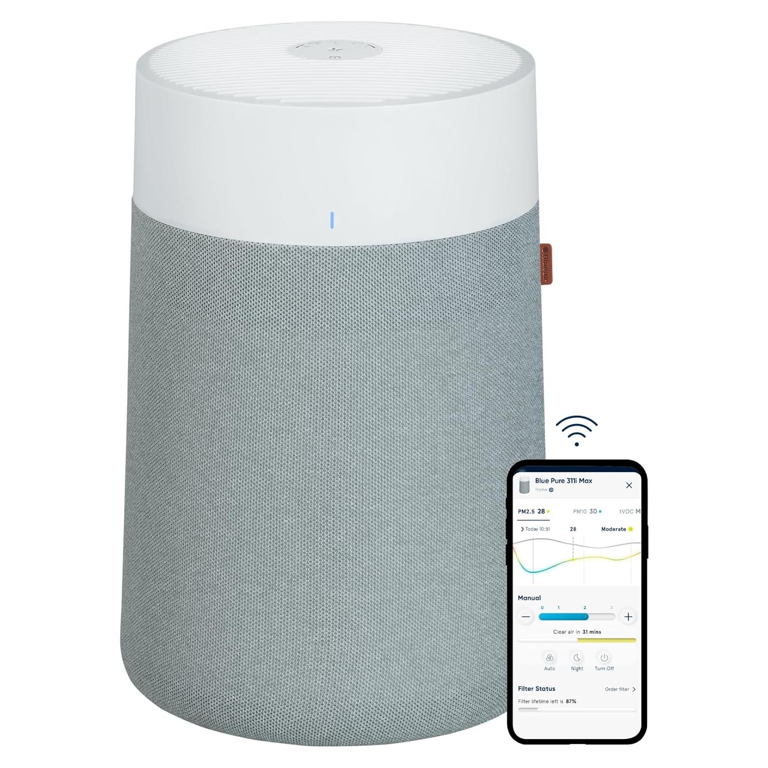 Purificador de aire Blueair Blue Pure 311i Max HEPASilent 173.5 m²