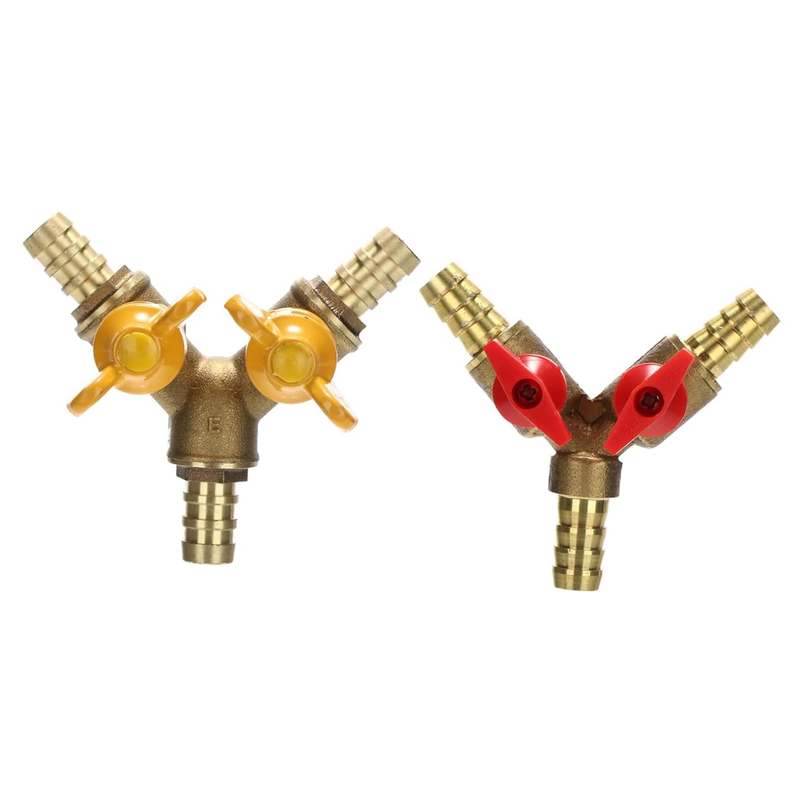 2 Válvulas de Cobre en Y para Gas LIFKICH 10x10cm