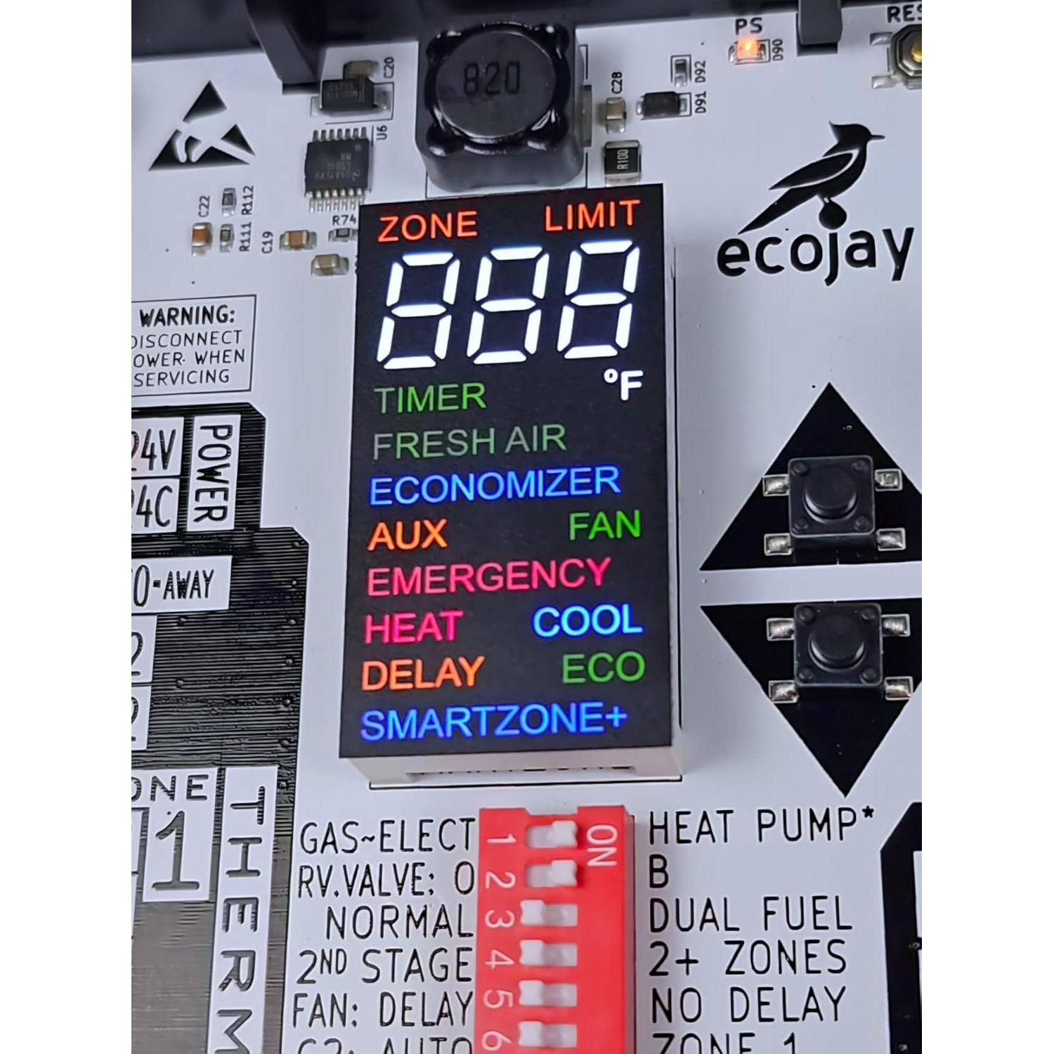 Controlador de Zonificación Ecojay SmartZone 4 Zonas 24V