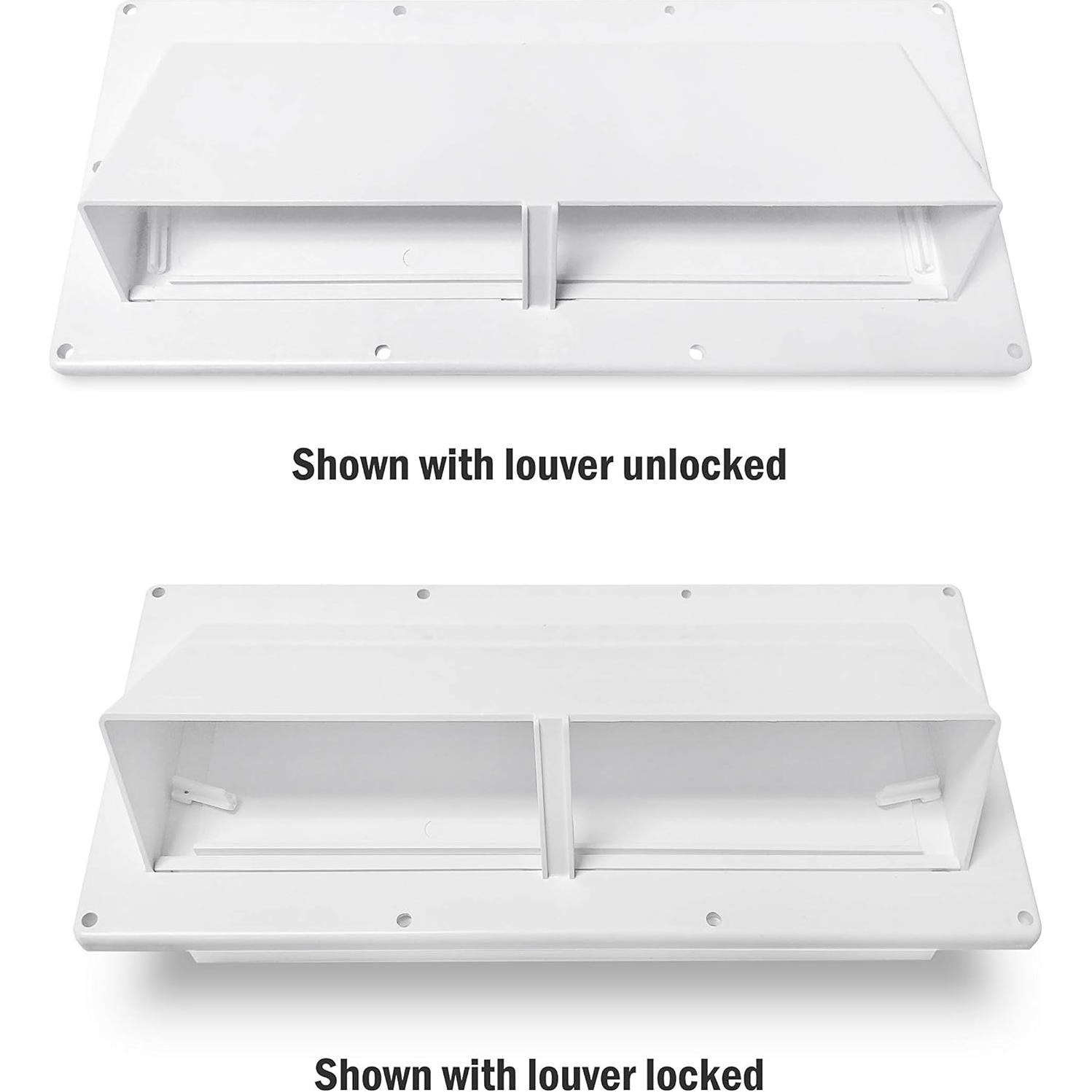 Cubierta de Ventilación de Escape Camp'N RV Blanca 30.48x14cm