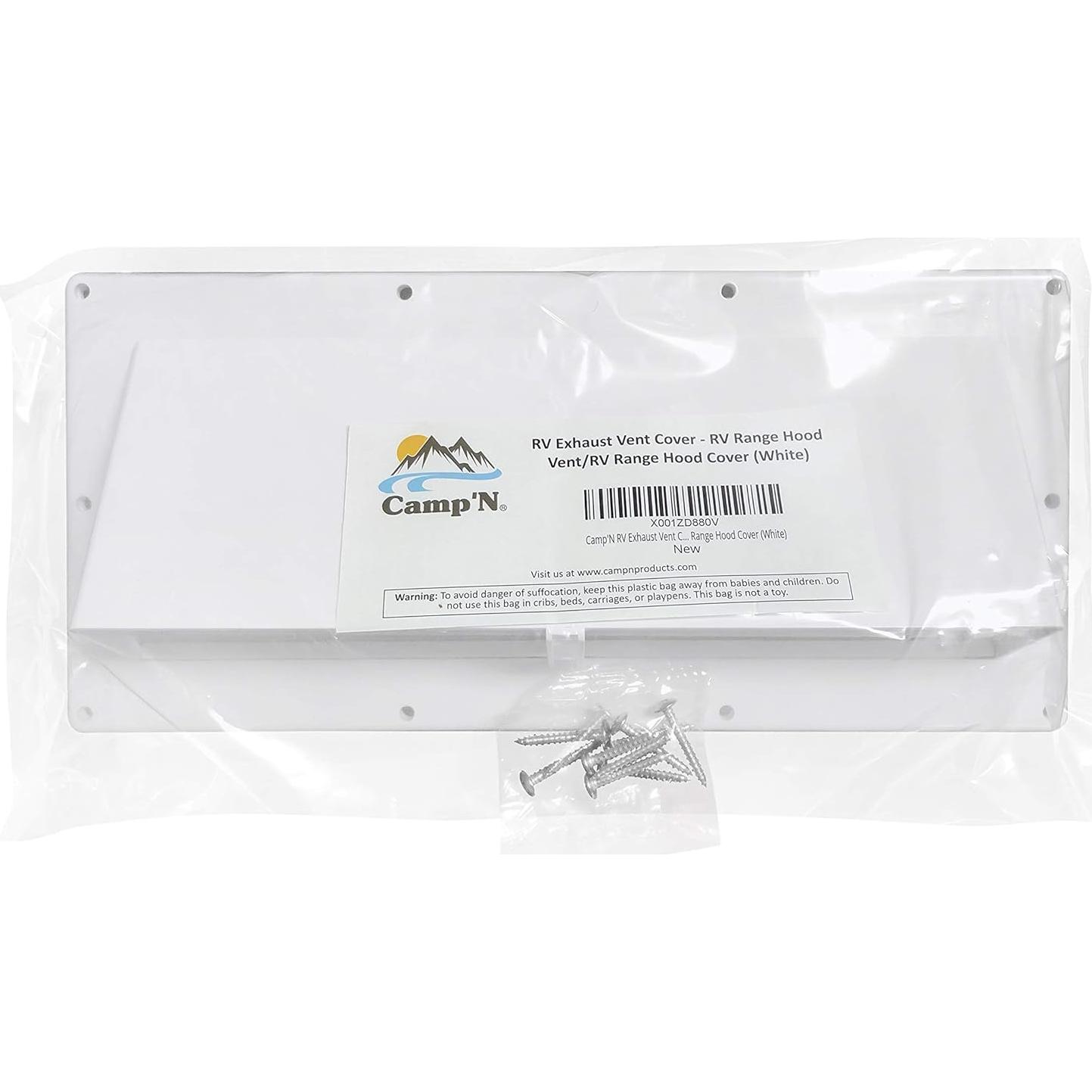 Cubierta de Ventilación de Escape Camp'N RV Blanca 30.48x14cm