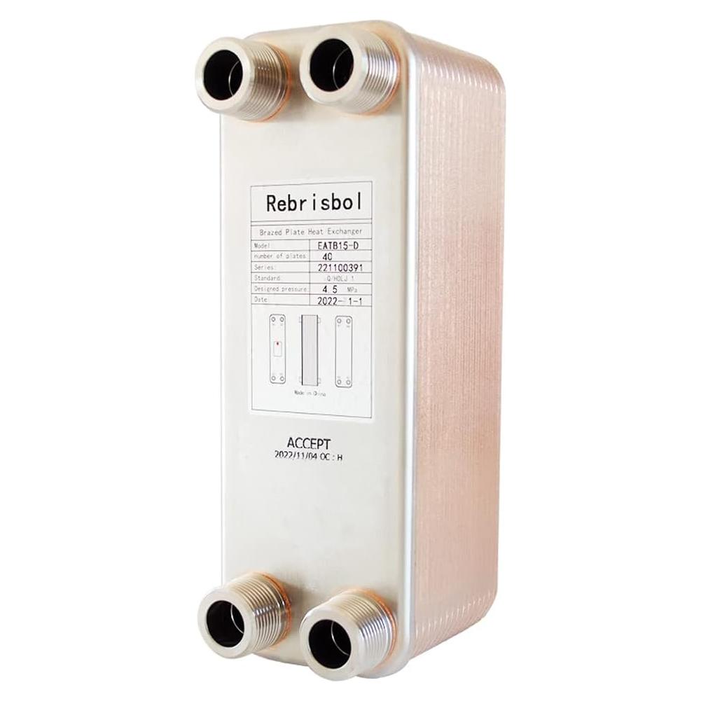 Intercambiador de Calor de Placas Soldadas Rebrisbol EATB15-D-40
