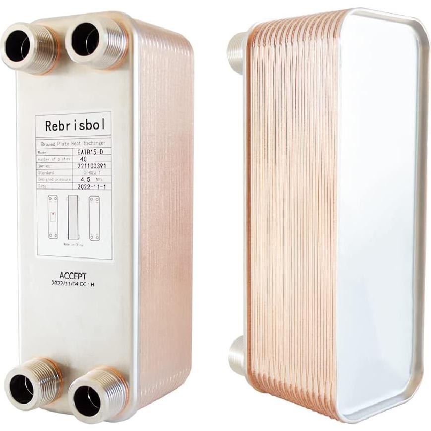 Intercambiador de Calor de Placas Soldadas Rebrisbol EATB15-D-40
