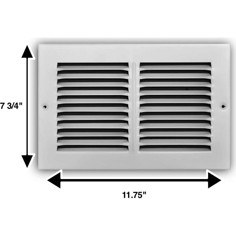 Rejilla de Retorno de Aire Rocky Mountain 29.8x19.7cm Acero Blanco