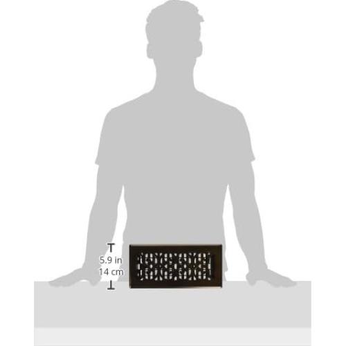 Rejilla de Piso Decor Grates SPH410-RB 10.16x25.4 cm Bronce