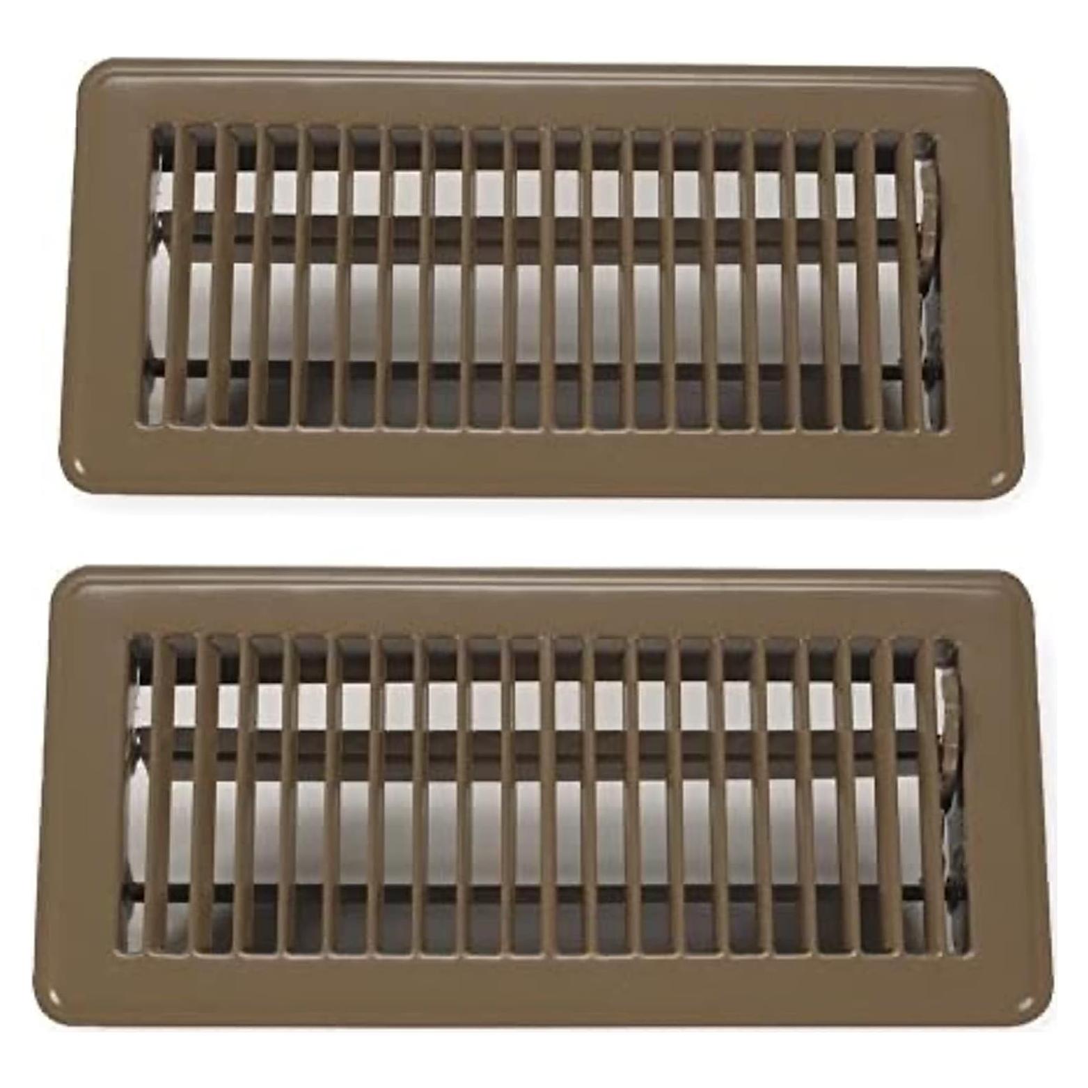 Cubierta de Ventilación Rocky Mountain Goods 10.16x30.48 cm Marrón - Paquete de 2