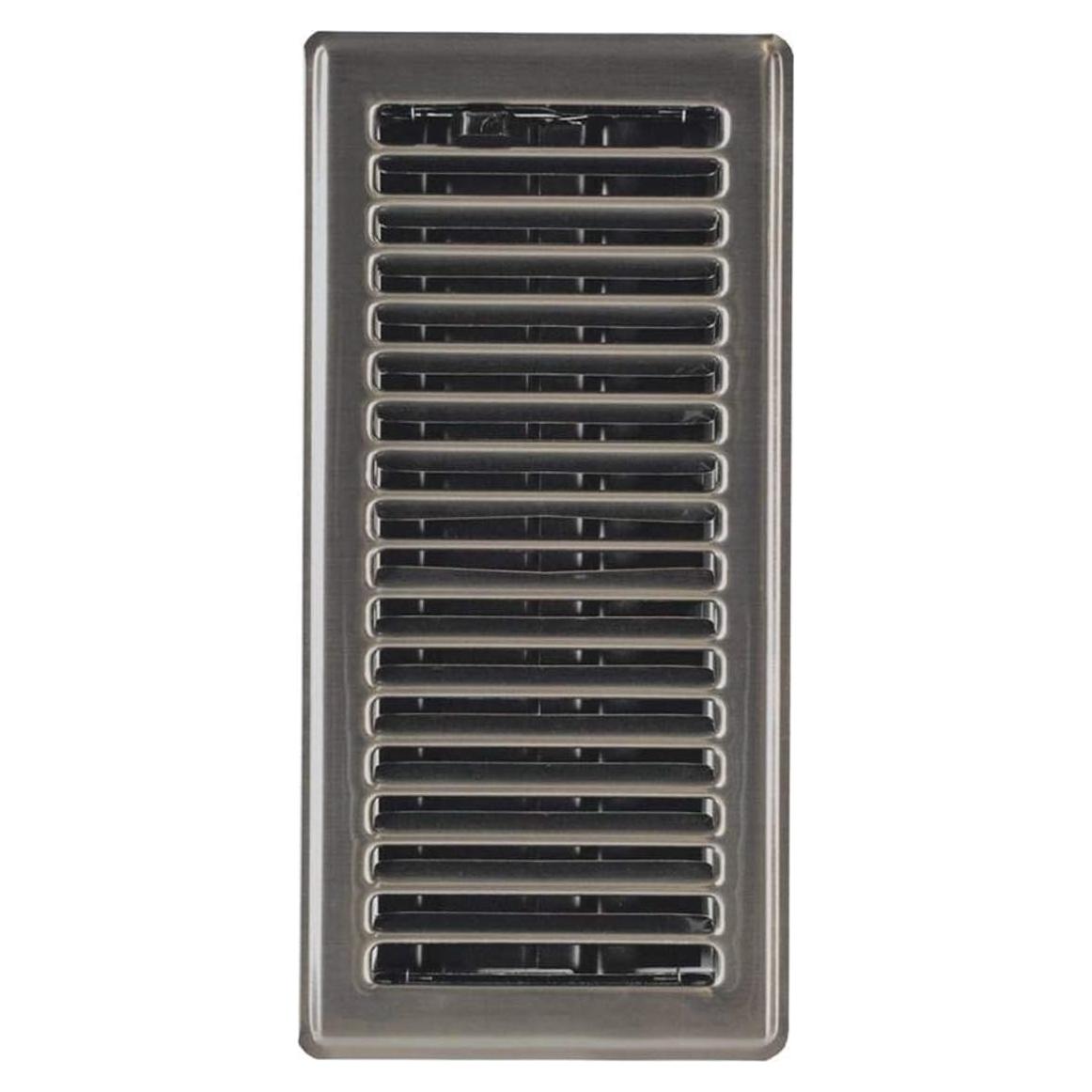 Registro de Ventilación de Piso Hartford 10 x 30 cm Niquel Cepillado