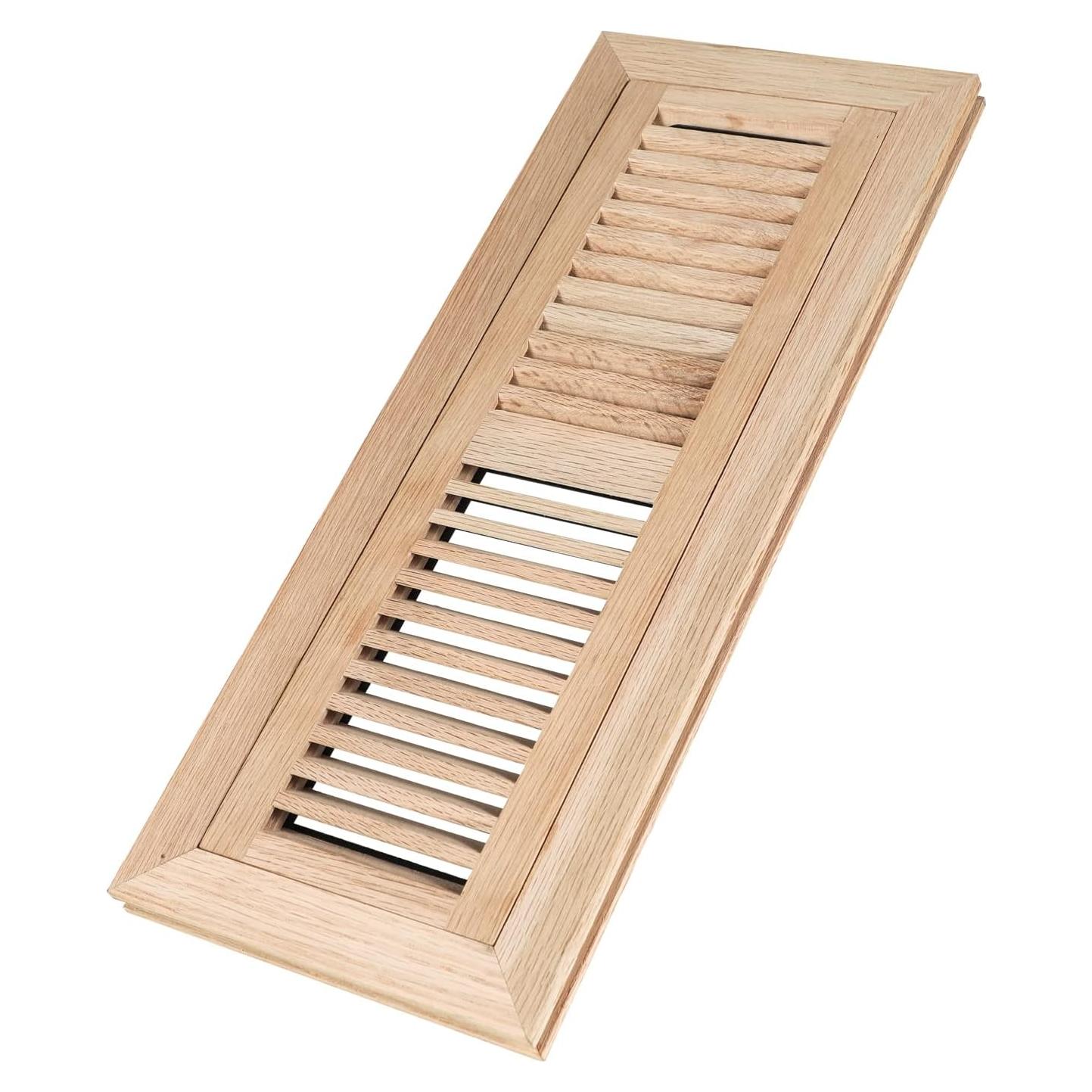 Registro de Piso Empotrado de Roble Blanco 42.4x17.2 cm