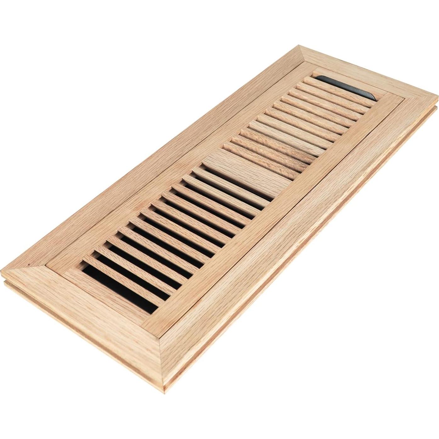 Registro de Piso Empotrado de Roble Blanco 42.4x17.2 cm