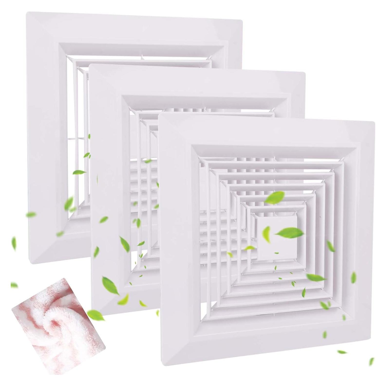 Cubierta de Ventilador de Extractor TIHCXNY 9x9 cm 3 Piezas