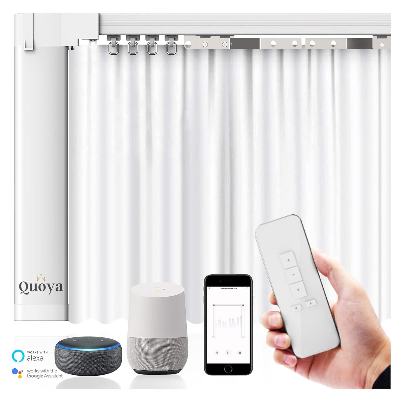 Cortina Eléctrica Motorizada Quoya AT5810 hasta 3m Control App