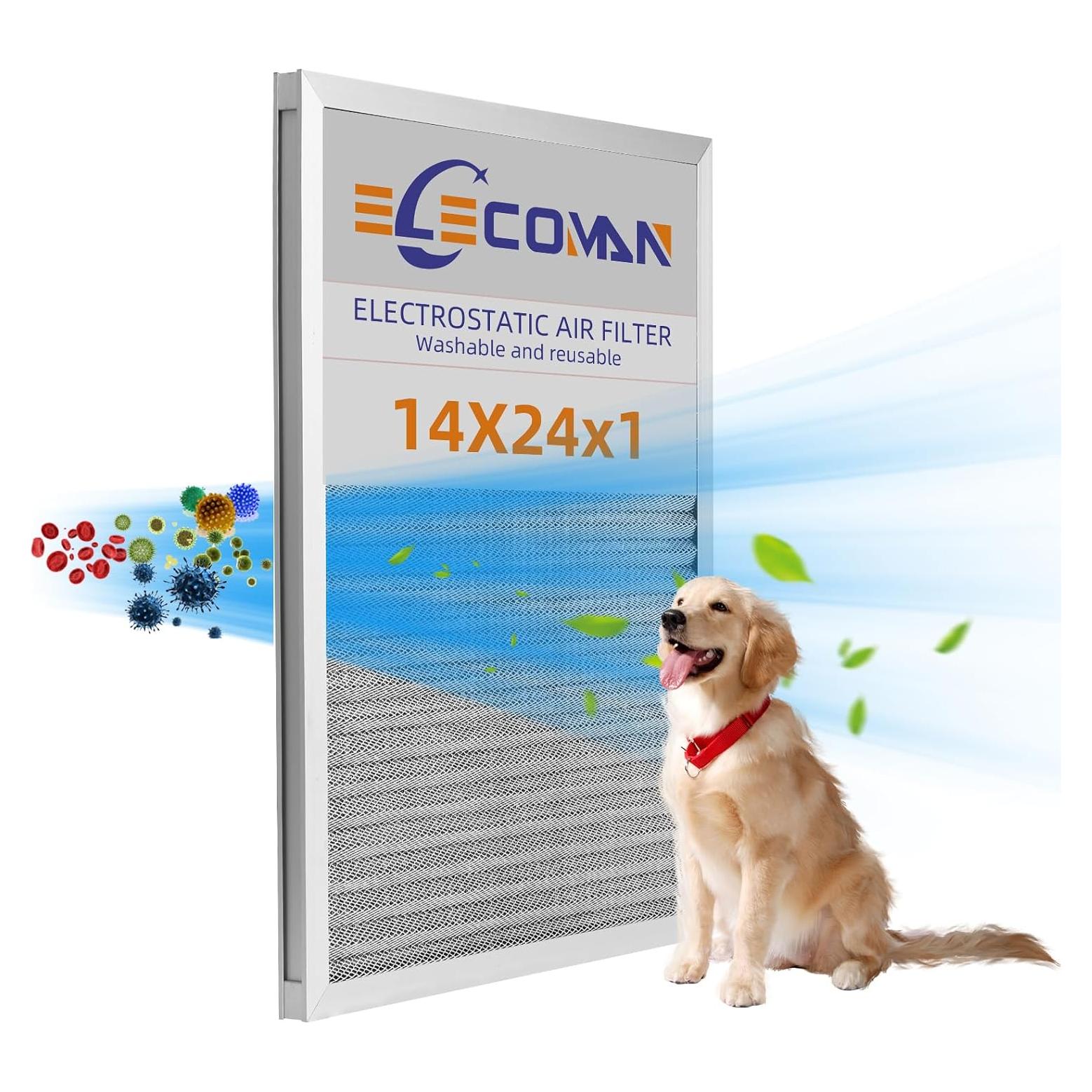 Filtro de Aire Reutilizable Elecoman 35.56x60.96 cm MERV 8