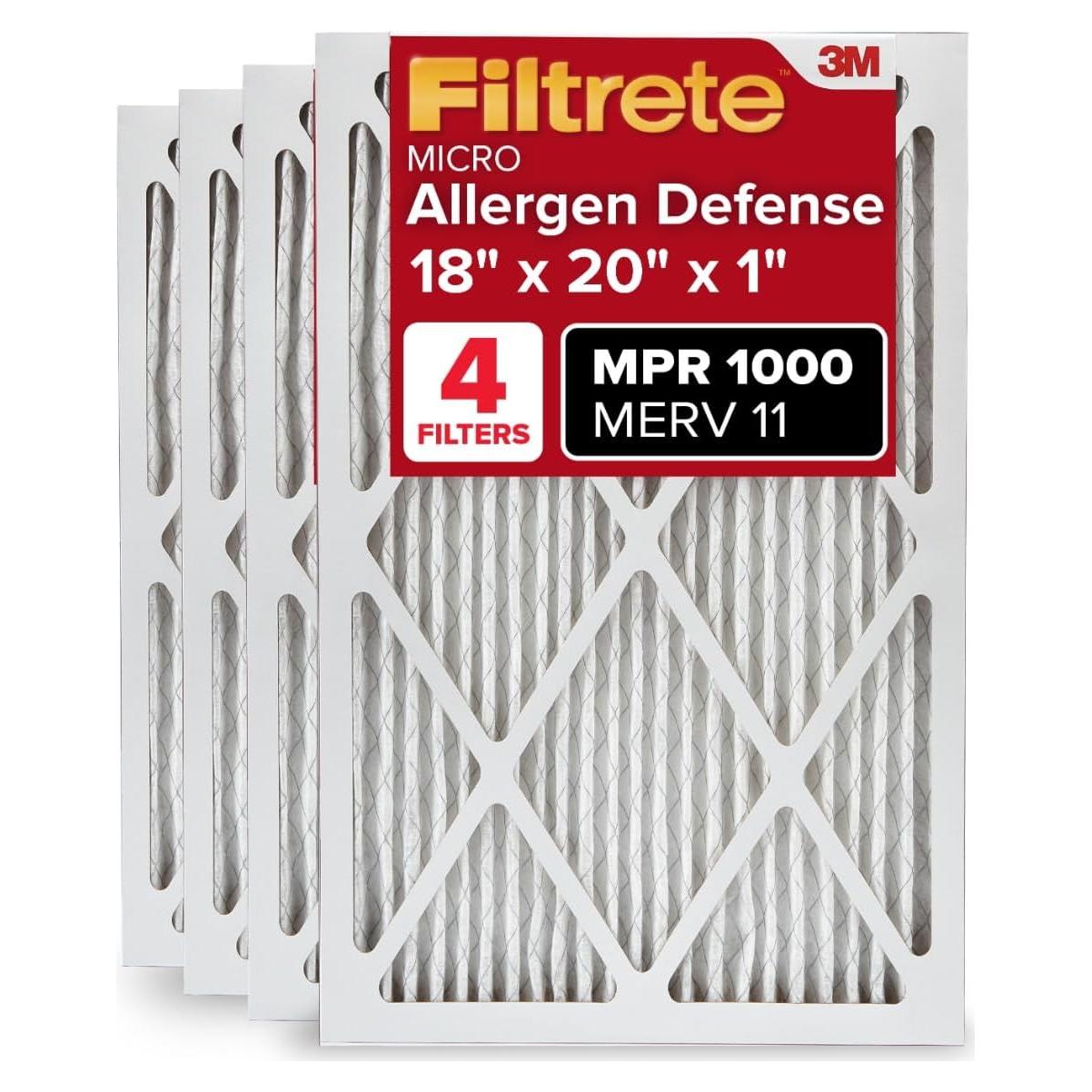 Filtro de Aire Filtrete 9845-4 MPR 1000 45.16x50.34 cm Paquete de 4