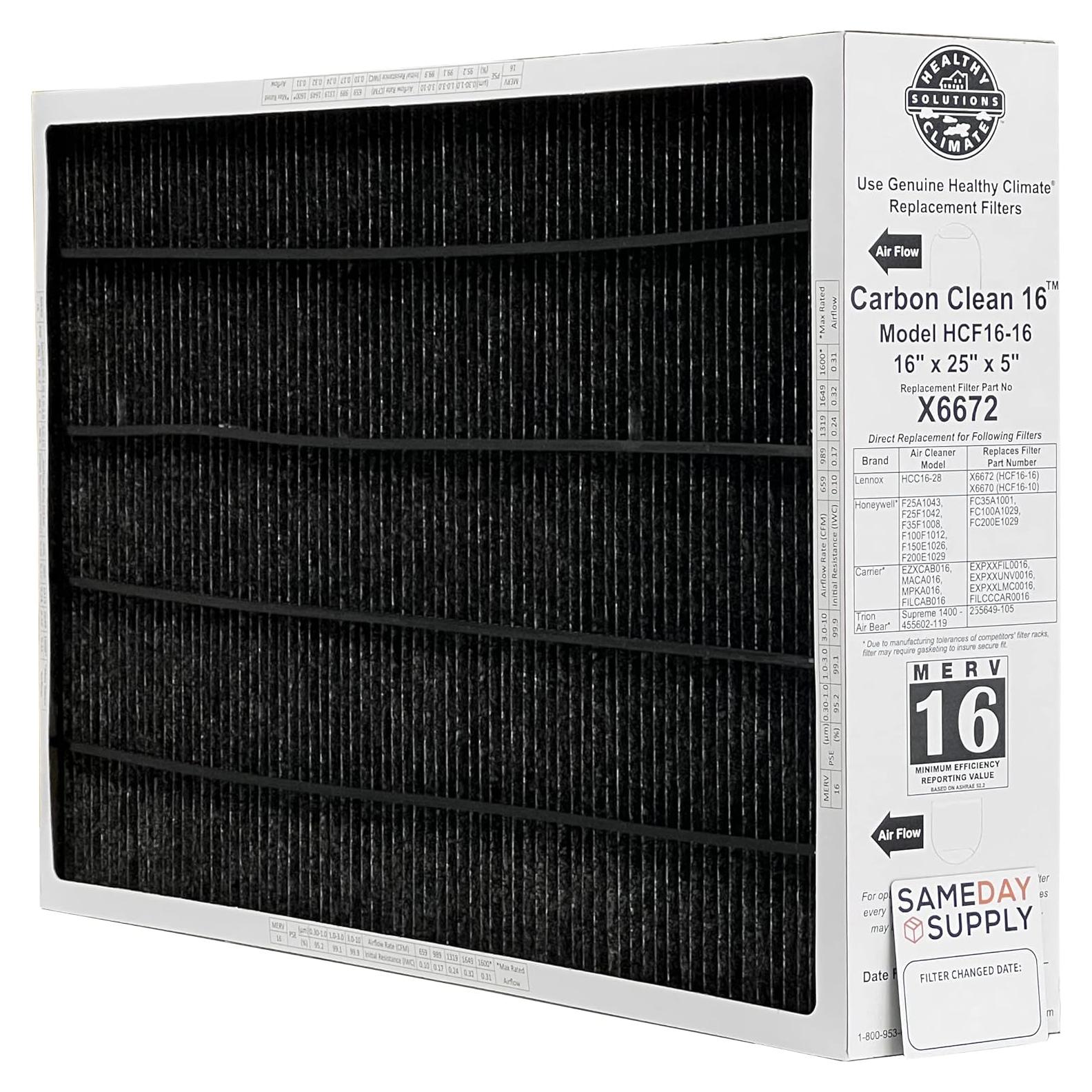 Filtro de Aire Lennox X6672 MERV 16 con Recordatorio Imán