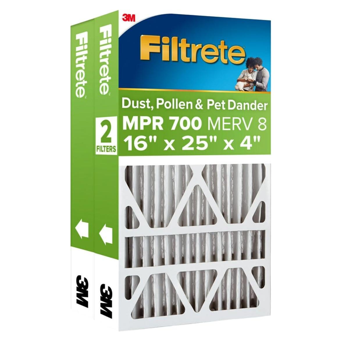 Filtro de Aire Filtrete 40.32x62.34x10.95 cm MPR 700 MERV 8 - Paquete de 2