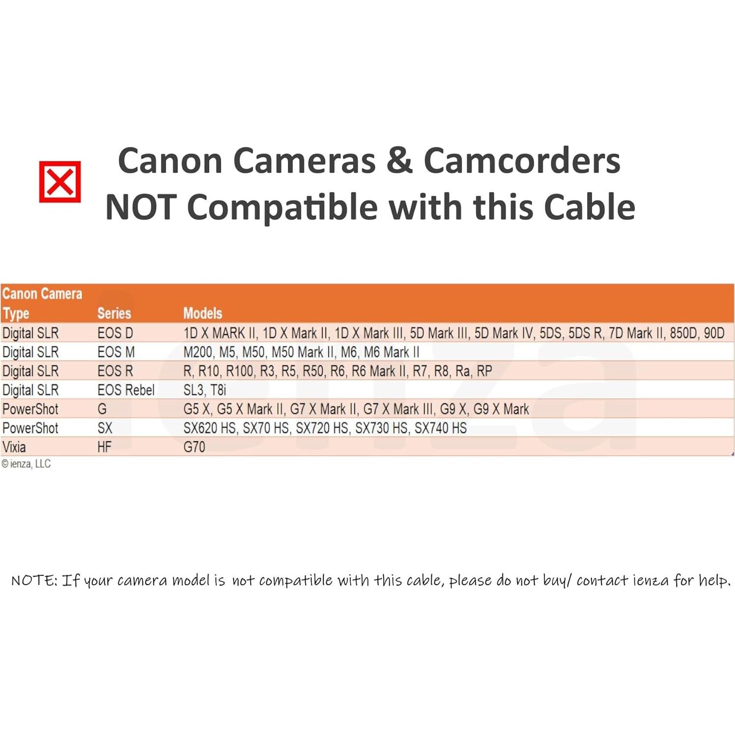 Cable USB C para Canon y Nikon - Transferencia de Datos