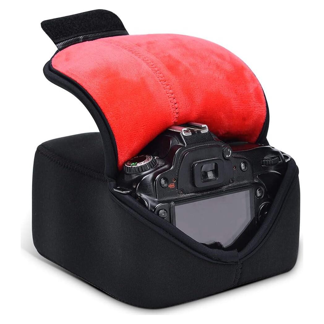 Funda de Cámara DSLR CADeN Mediana Negra Neopreno Impermeable