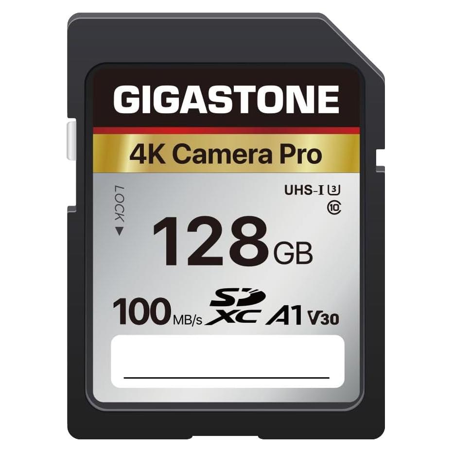 Tarjeta de Memoria Gigastone 128GB 4K UHS-I 100MB/s A1 V30